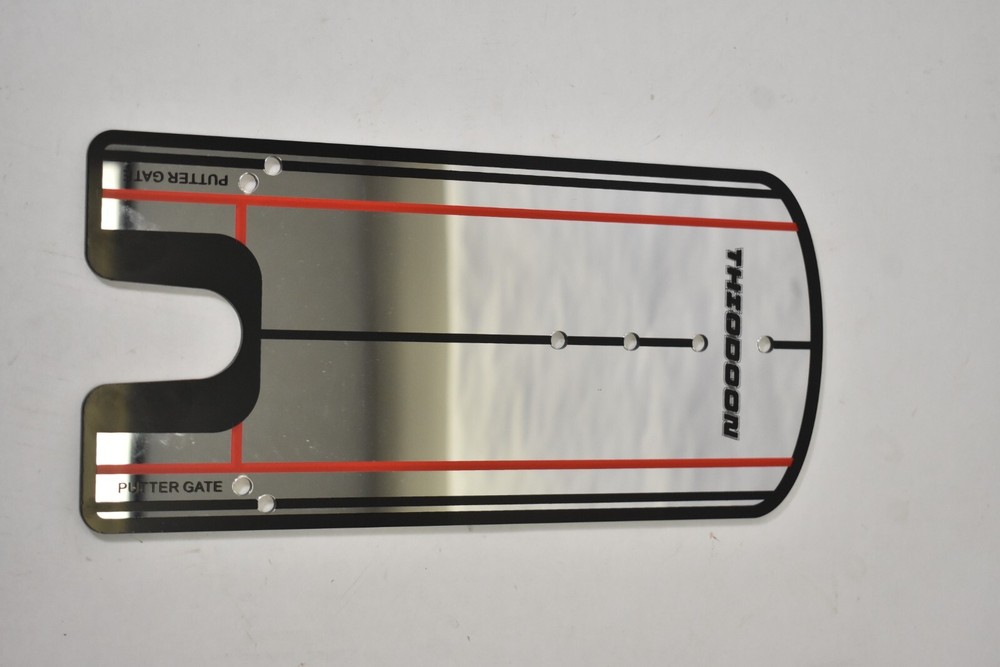 Thiodoon Golf Putting Alignment Mirror w Putter Line Training Aid 12" x 6"