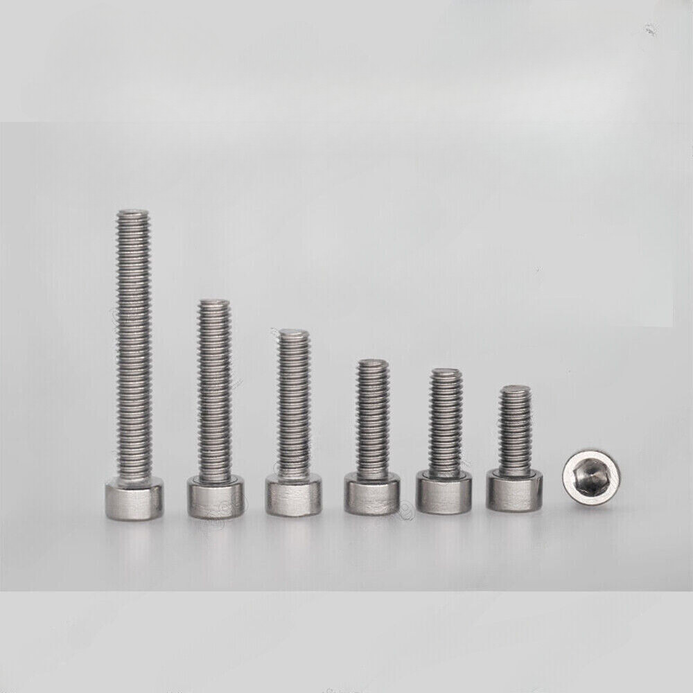 Titanium GR2 DIN912 Hex Socket Bolts Cap Head Screws 2# 4# 8#