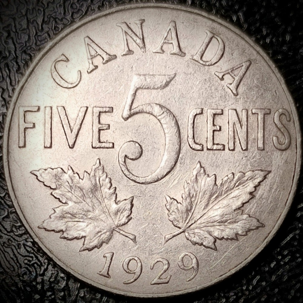 Canada 1929 - 5 Cents - George V KM#29