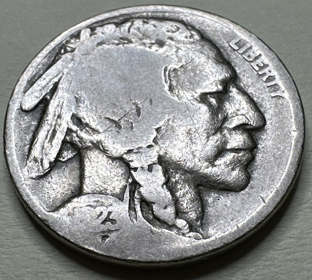 1923 Buffalo Nickel Five Cents 5C 584X