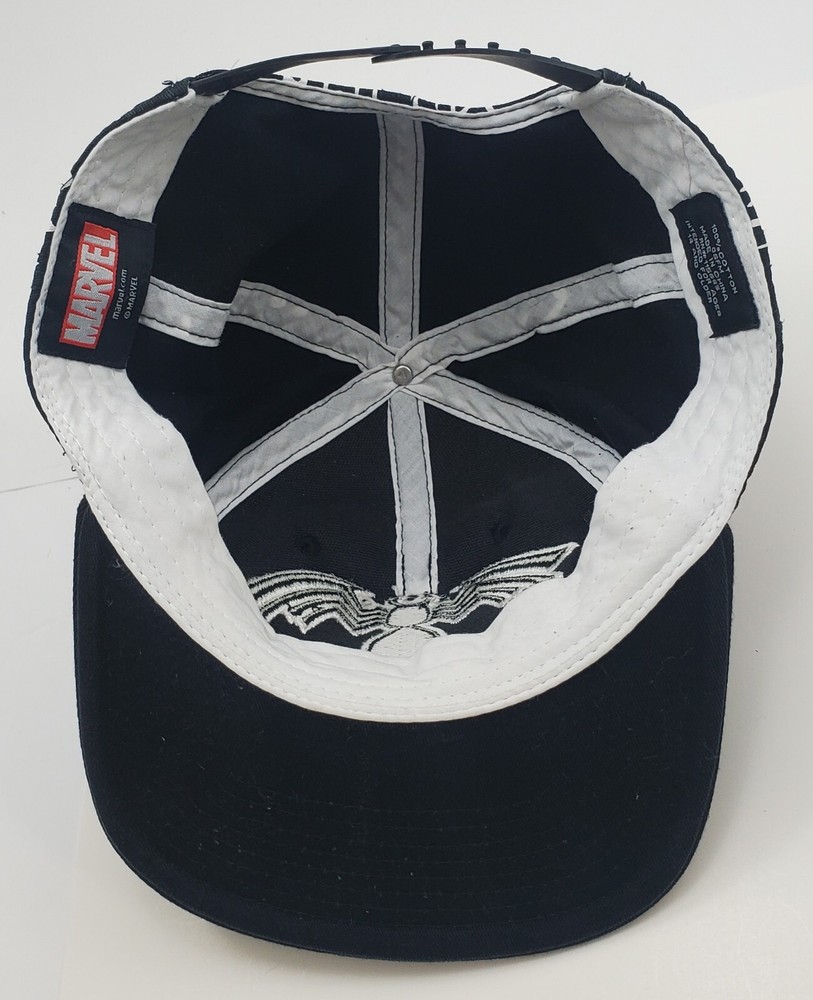 Marvel Spider-Man Venom Baseball Hat Cap, Adjustable, HEHHEH, Snapback, Black
