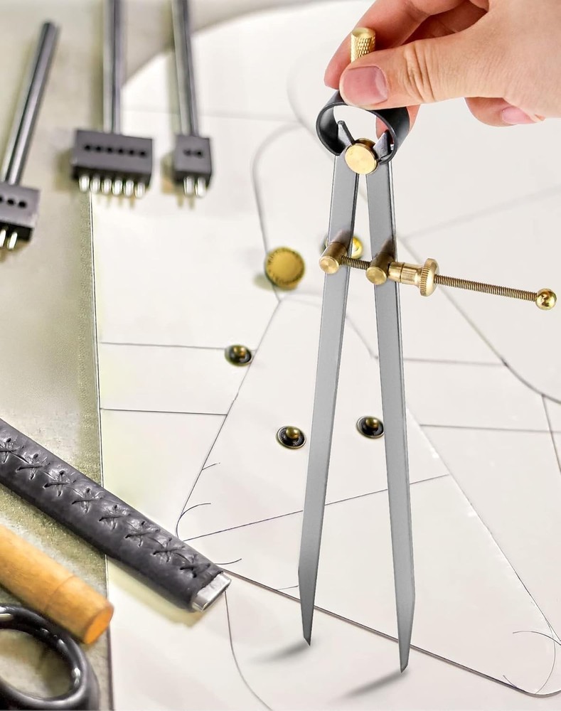 12" Precision Spring Divider | Drafting & Geometry Caliper for Carpenters