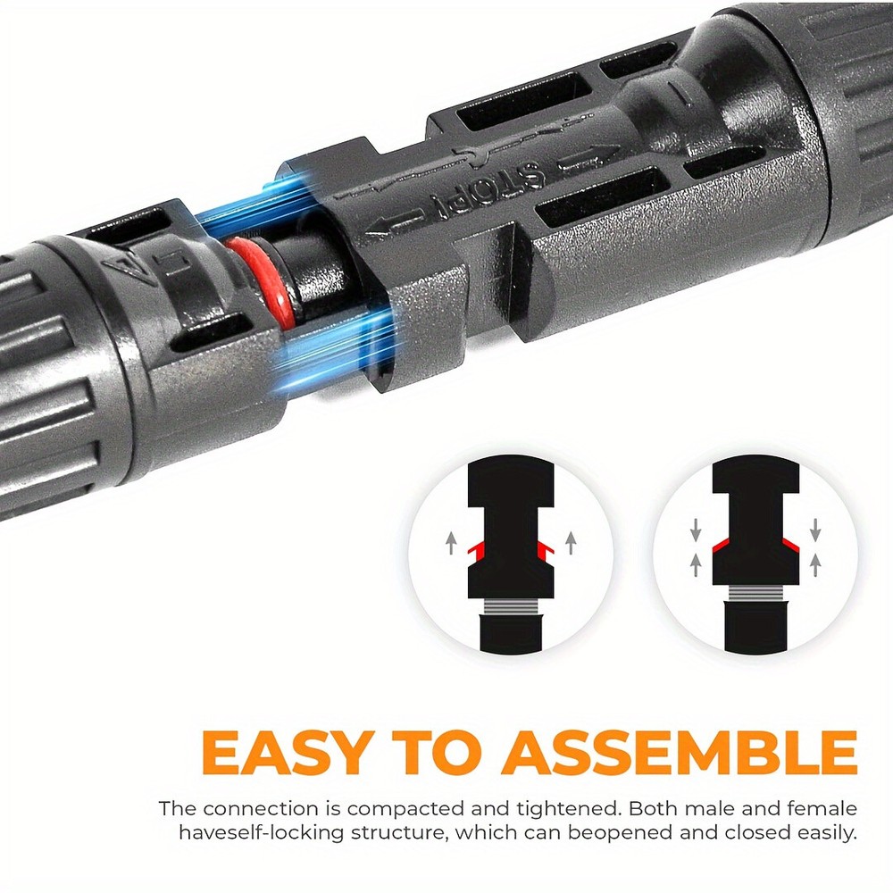 1000V 4 to 1 Solar Panel Connector 4 Way Solar Panel Parallel Connectors