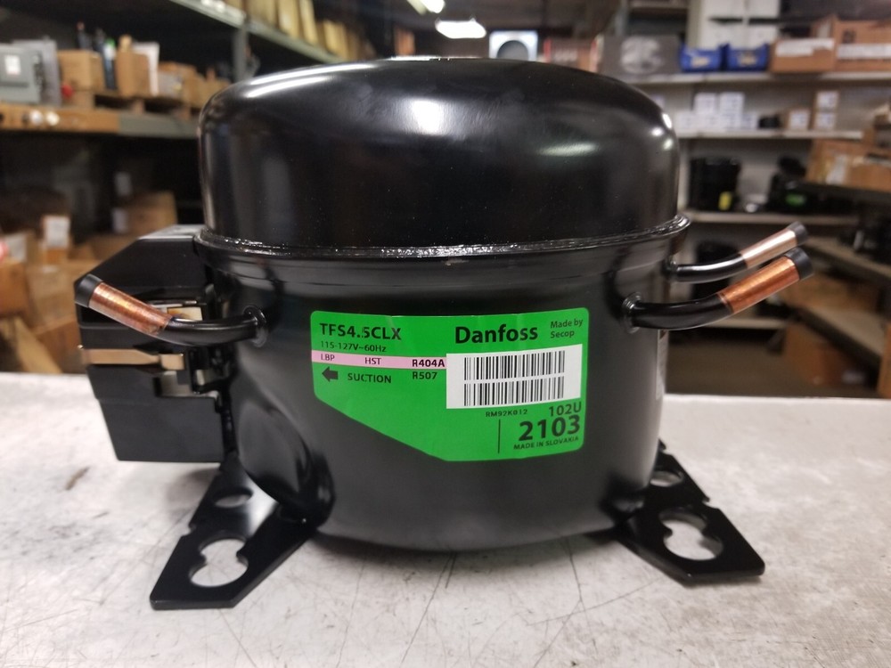 DANFOSS TFS4.5CLX 115V 1PH 60HZ R-FOUR 0 FOUR A REF. COMPRESSOR