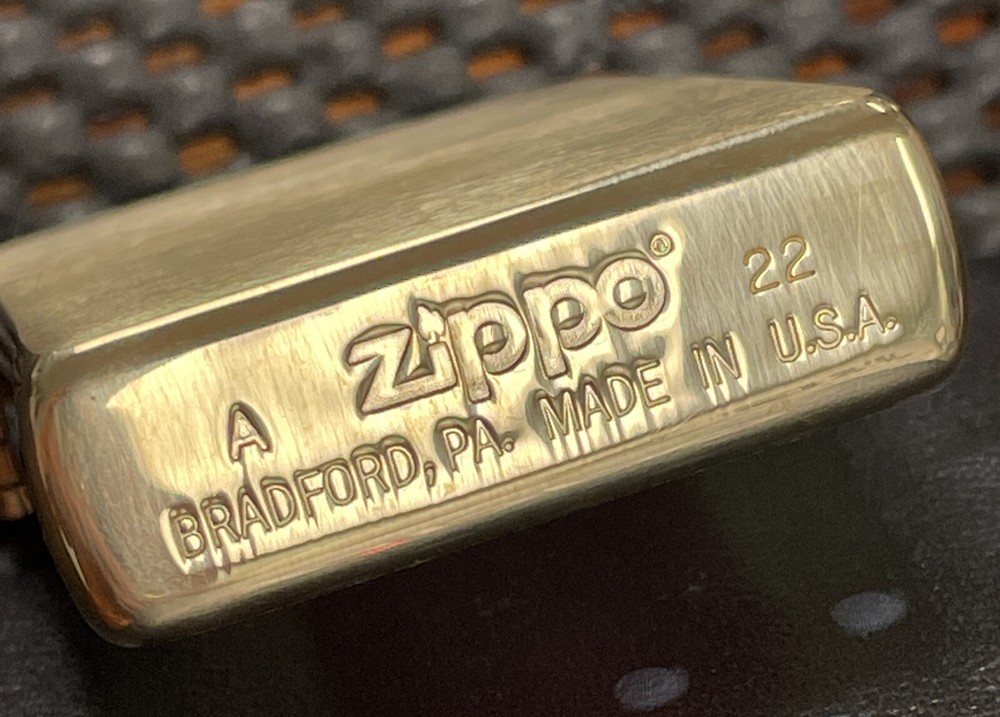 Zippo Classic Brushed Brass Windproof Pocket Lighter, 204B