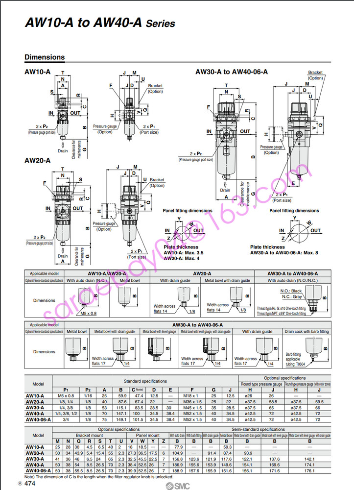 SMC AW40-04-A Filter Pressure Reducing Valve New ✦KD