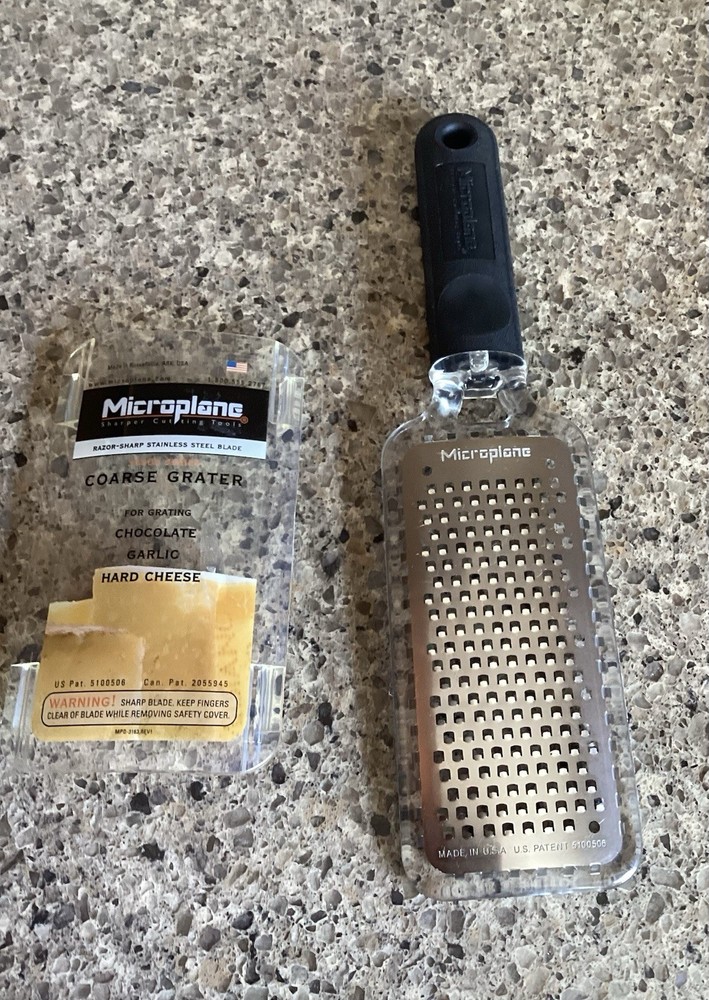Microplane Home Series Fine Grater with Soft Touch Handle - Black
