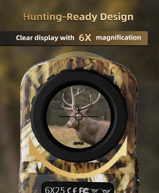 Hunting Rangefinder 700Y Waterproof Bow Archery Range Speed Mode Case