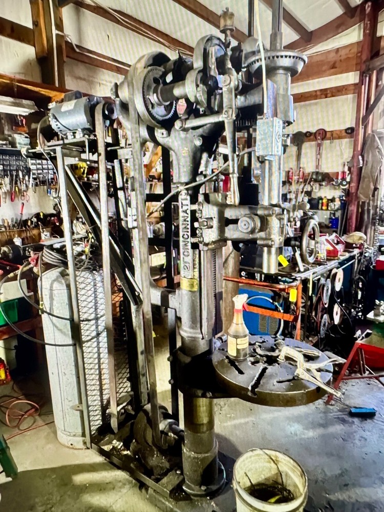 Antique Cincinnati BICKFORD 21" Drill Press - 220 volt WORKING.