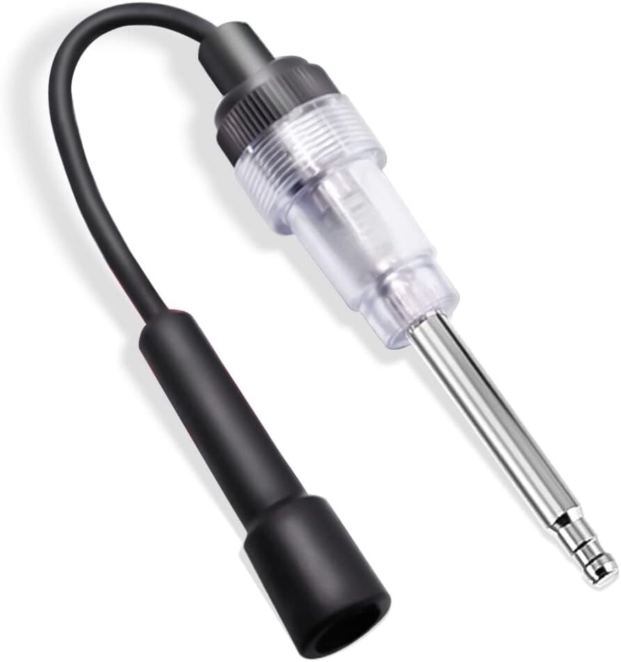 Inline Spark Plug Tester, Straight Boot Engine Ignition Tester Light Easy to Use