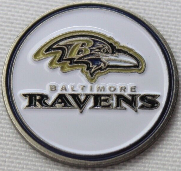 BALTIMORE RAVENS, FOOTBALL, GOLF BALL MARKER, 1" *QUICK SHIP*