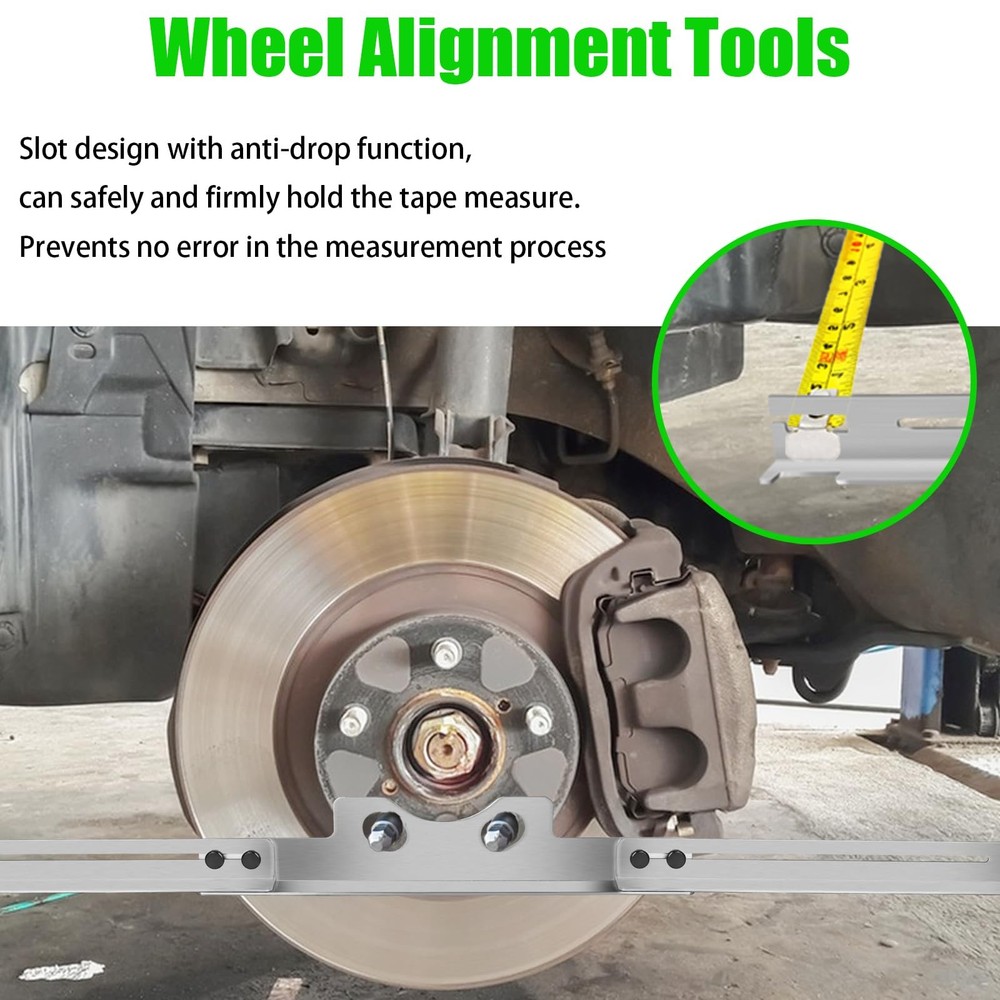Ertuohg 2PCS Wheel Alignment Tool, Heavy Duty Toe Alignment Tool Plates, Fron...