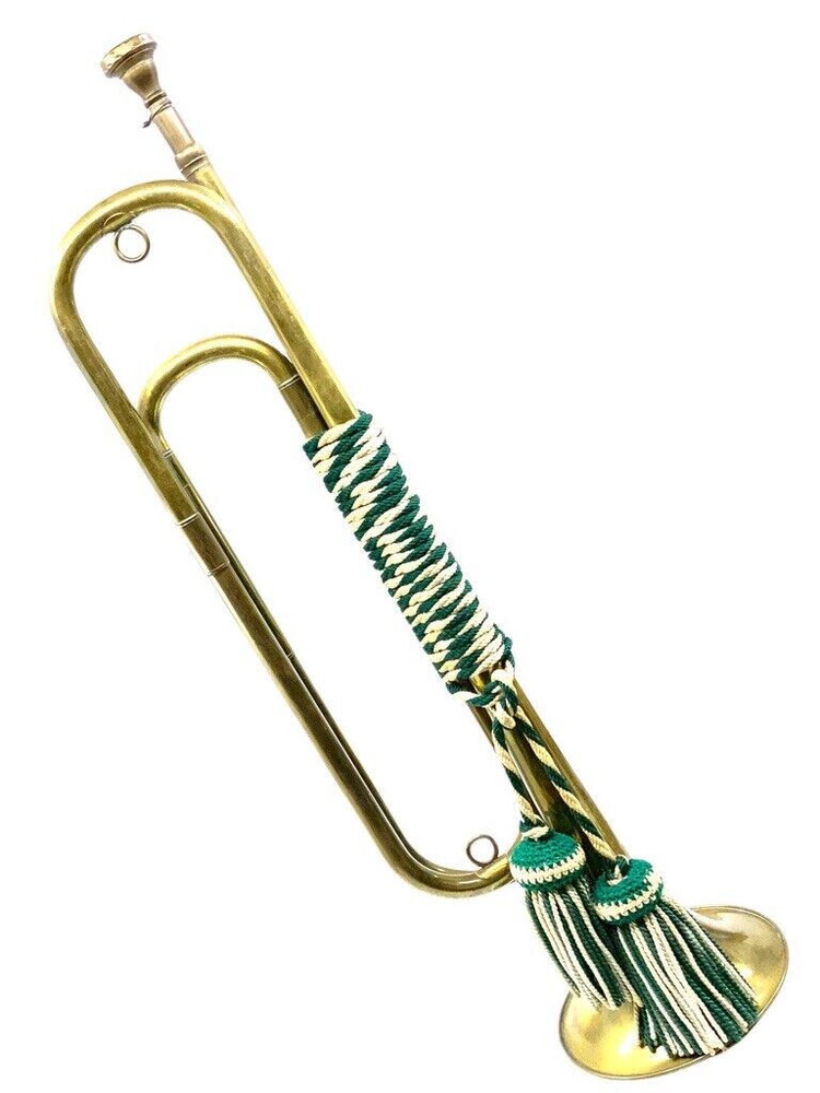 WW2 German Brass Bugle Musical Instrument