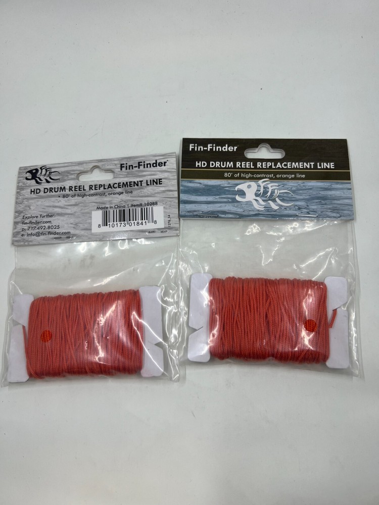 Fin-Finder HD Drum Reel Replacement Line Orange