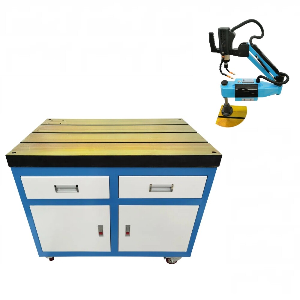 Tapping Machine Series T-slot Workbench Fixed Base Removable Table with Drawers