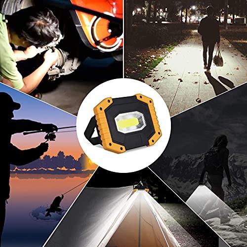 Rechargeable LED Work Light, 30W 2000LM Portable, Waterproof, 2 Pack 30W-2 Pack