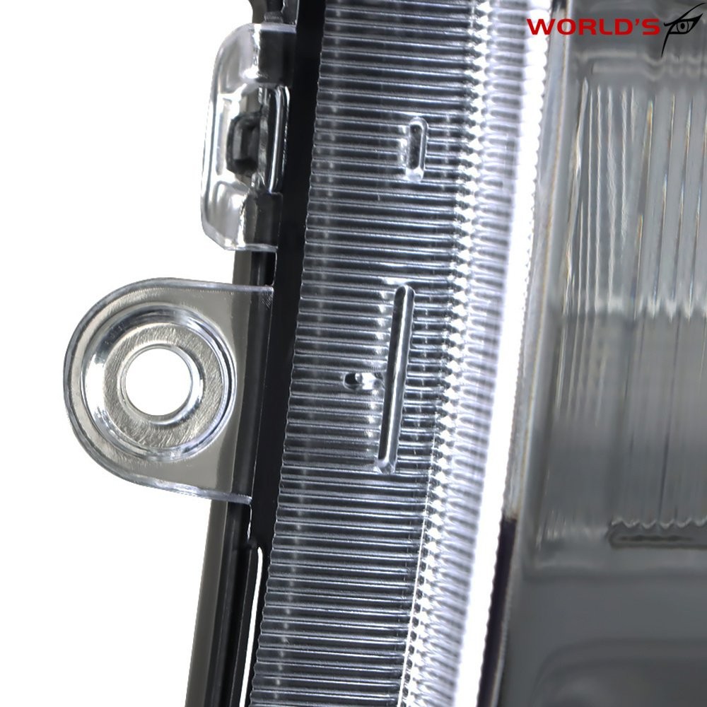 Headlight For Dodge Ram 2013-2018 Halogen w/LED DRL Black Frame Right&Left Pair