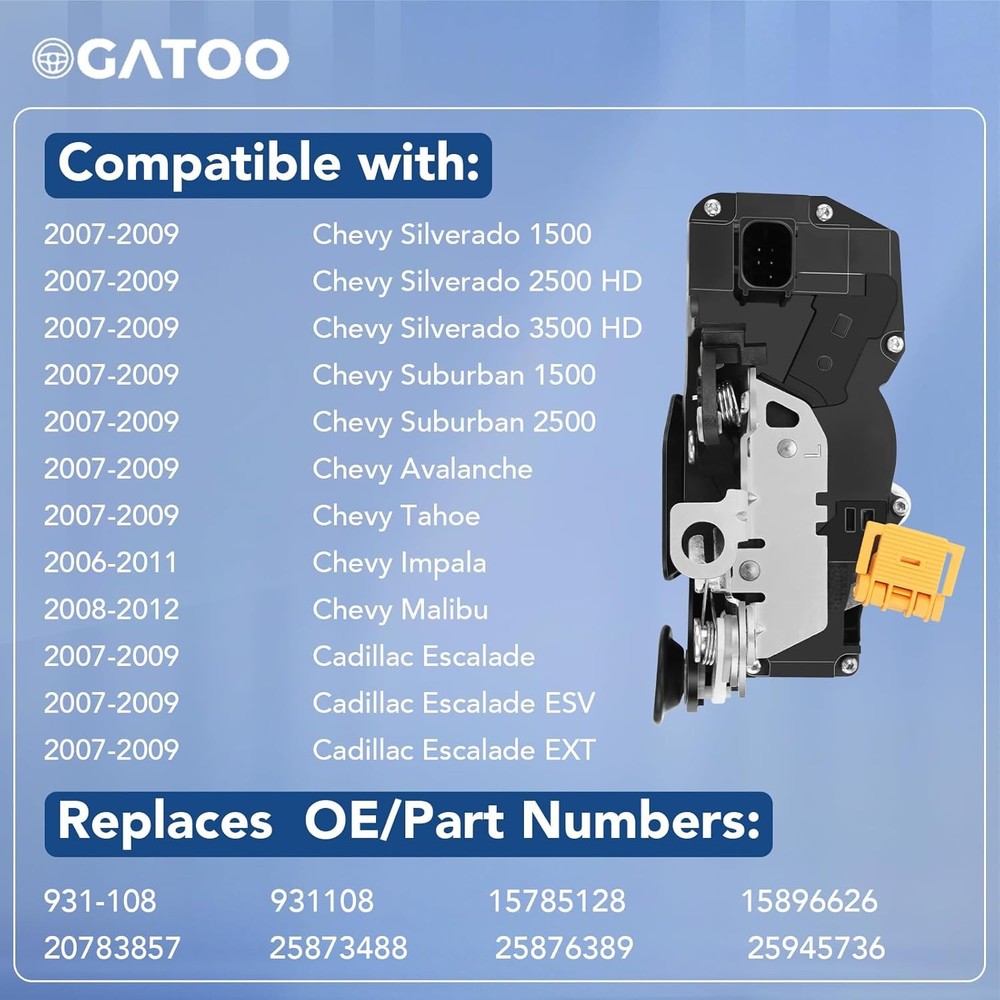 Door lock actuator motor replacement