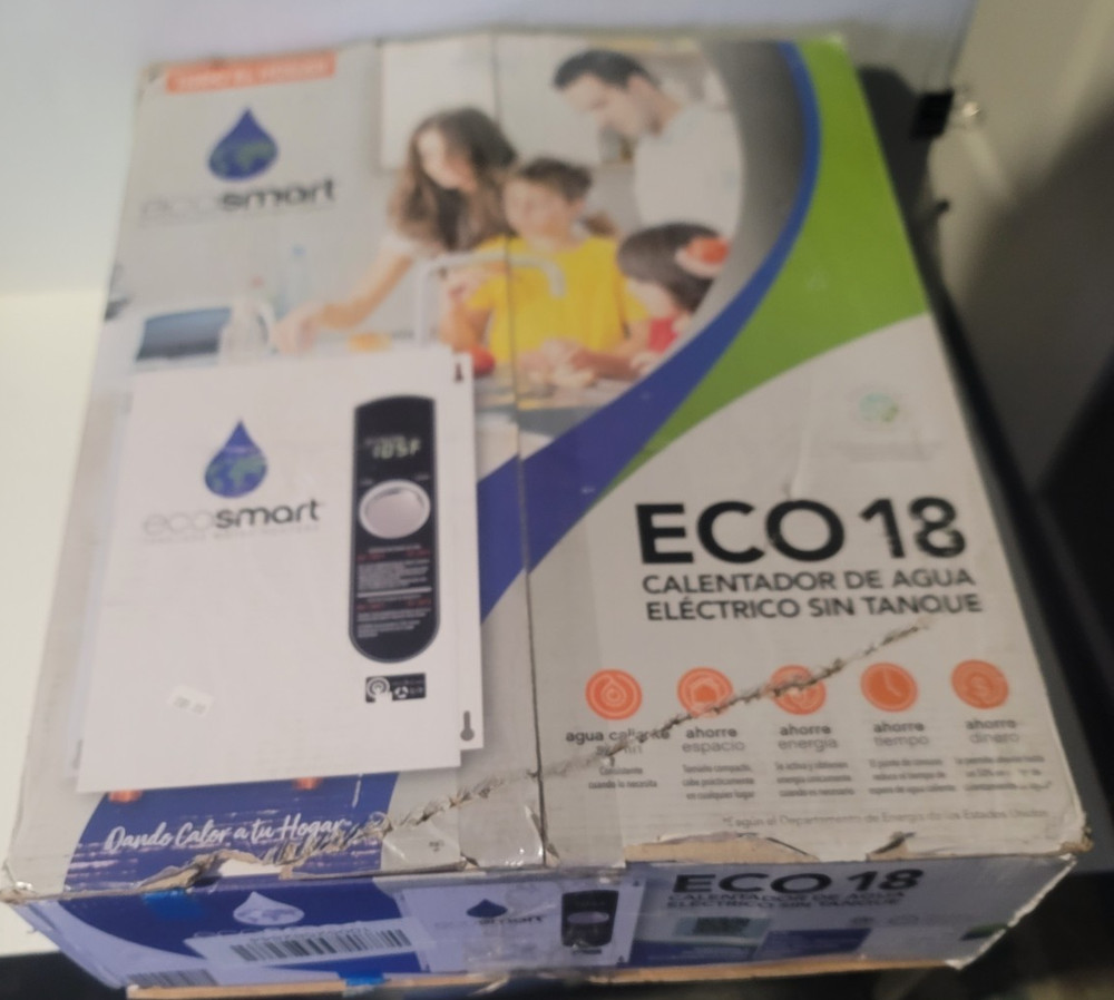 Ecosmart Eco 18 Tankless Water Heater Eco18 new open box
