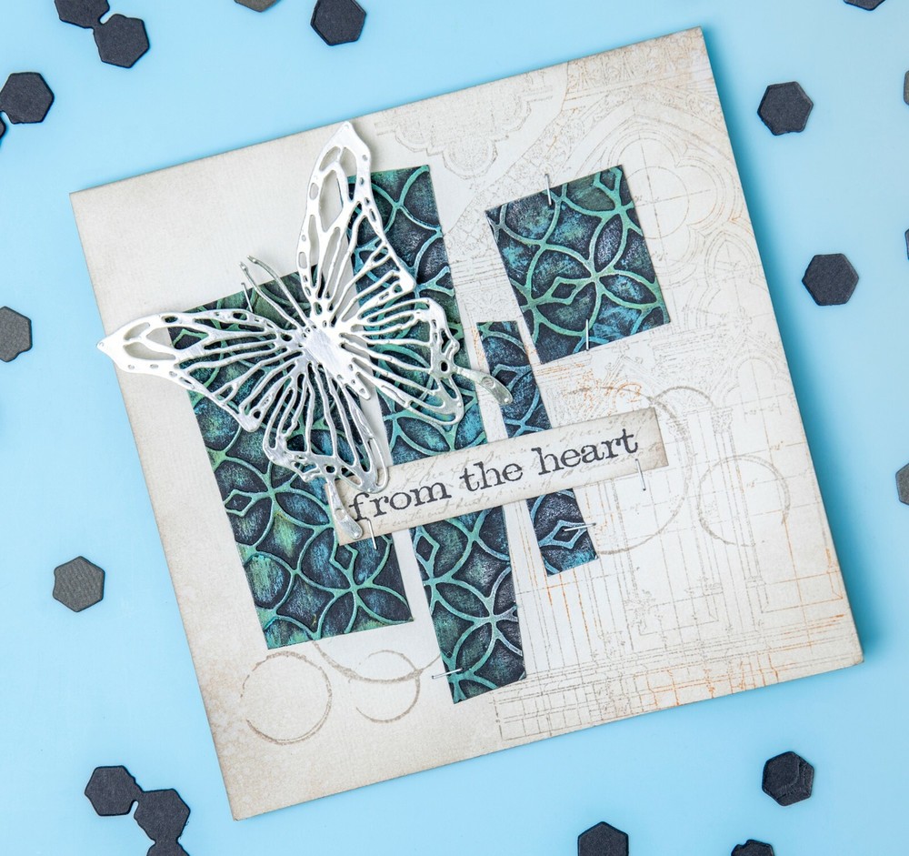 Sizzix Thinlits Pattern Repeat 2pc set #663869 Retail $16.99 designer Tim Holtz