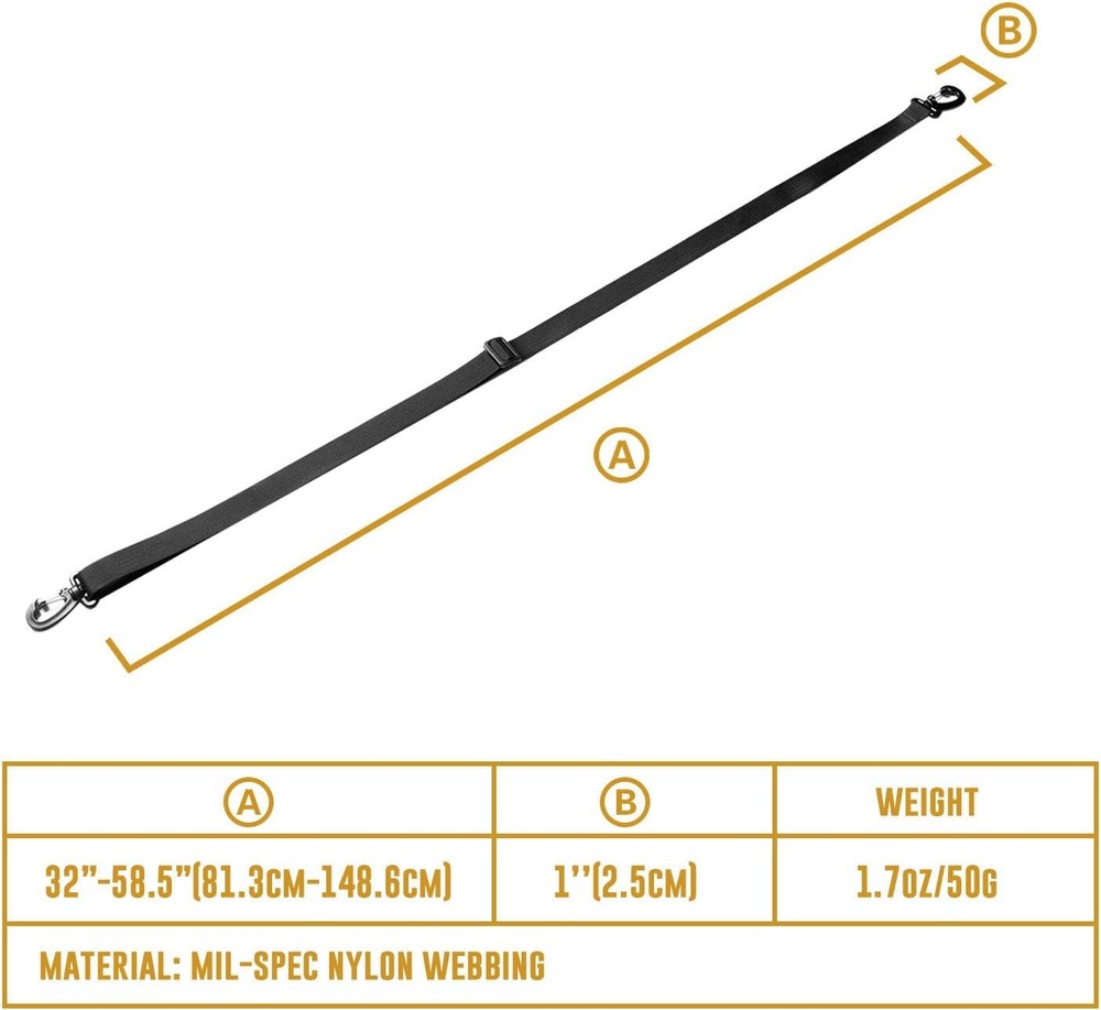 OneTigris Shoulder Straps Replacement Adjustable Strap for Briefcase...