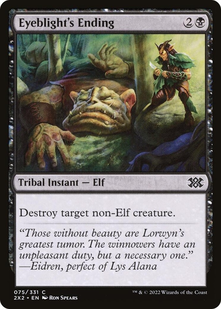 Eyeblight's Ending Double Masters 2022 75 MTG LP