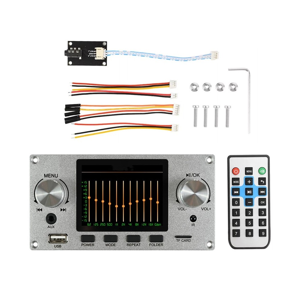 1set 2.8" IPS Decoder Board Bluetooth MP3 TF USB Aux IR I2S Audio Module