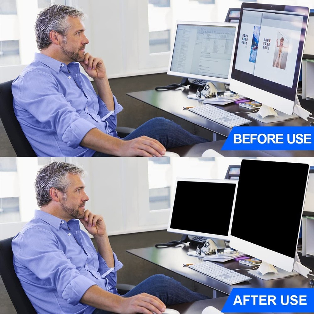 Computer Privacy Screen Filter 24" Hanging Privacy Screen Protector Compatibl...