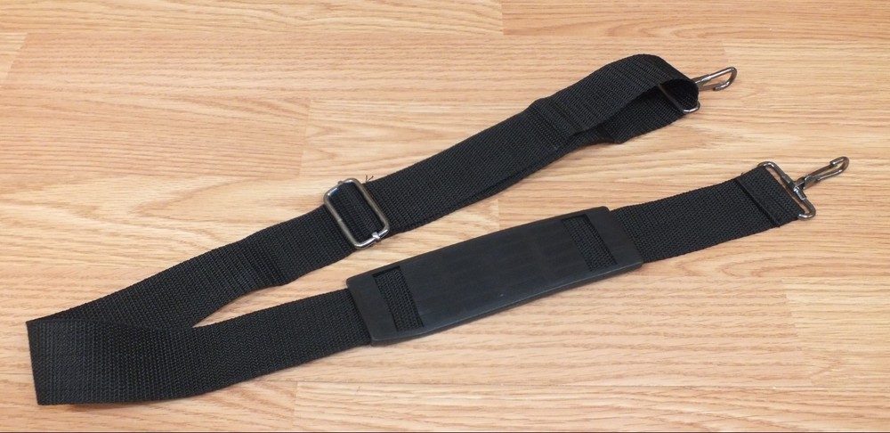 Unbranded Solid Black Nylon Camera Bag / Luggage Strap Only w/ Shoulder Support