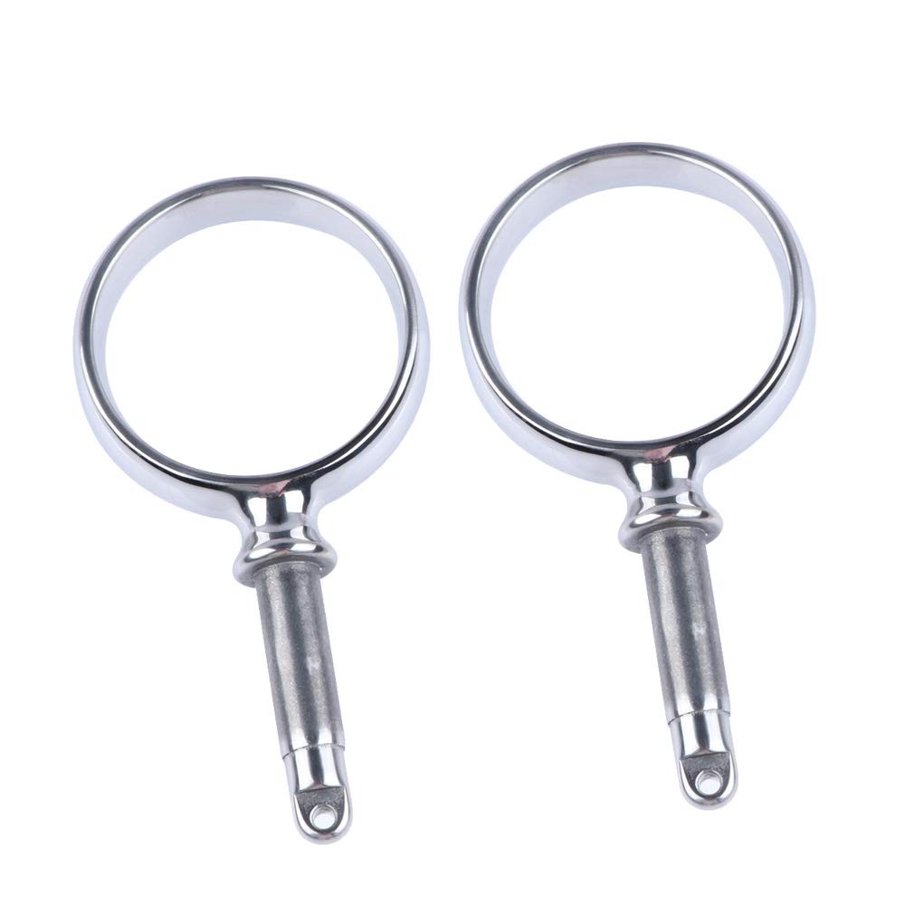 Hoffen Boat Stainless Steel Oarlock Socket Side Mount Rowlock Paddle silver