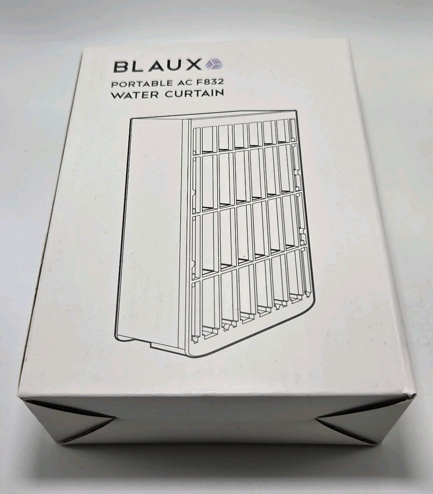 NIB BLAUX Portable AC F832 W/NIB Water Curtain Replacement 3 Speed Fan Sealed