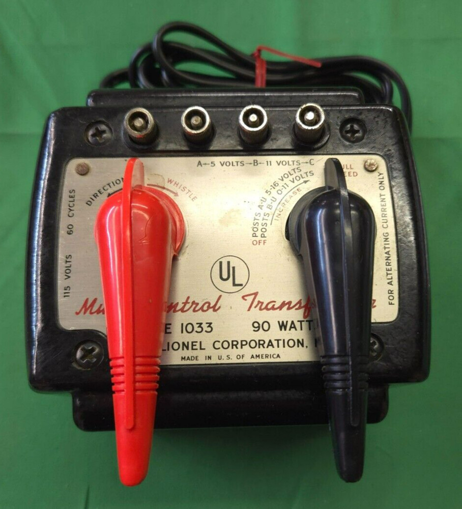 LIONEL MULTI-CONTROL TRANSFORMER 1033  90 WATT   REFURBISHED