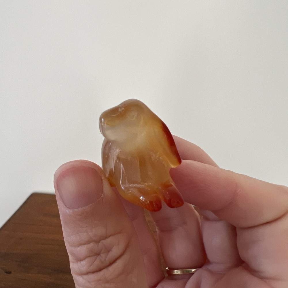Carved Stone Agate Rabbit Bunny Miniature