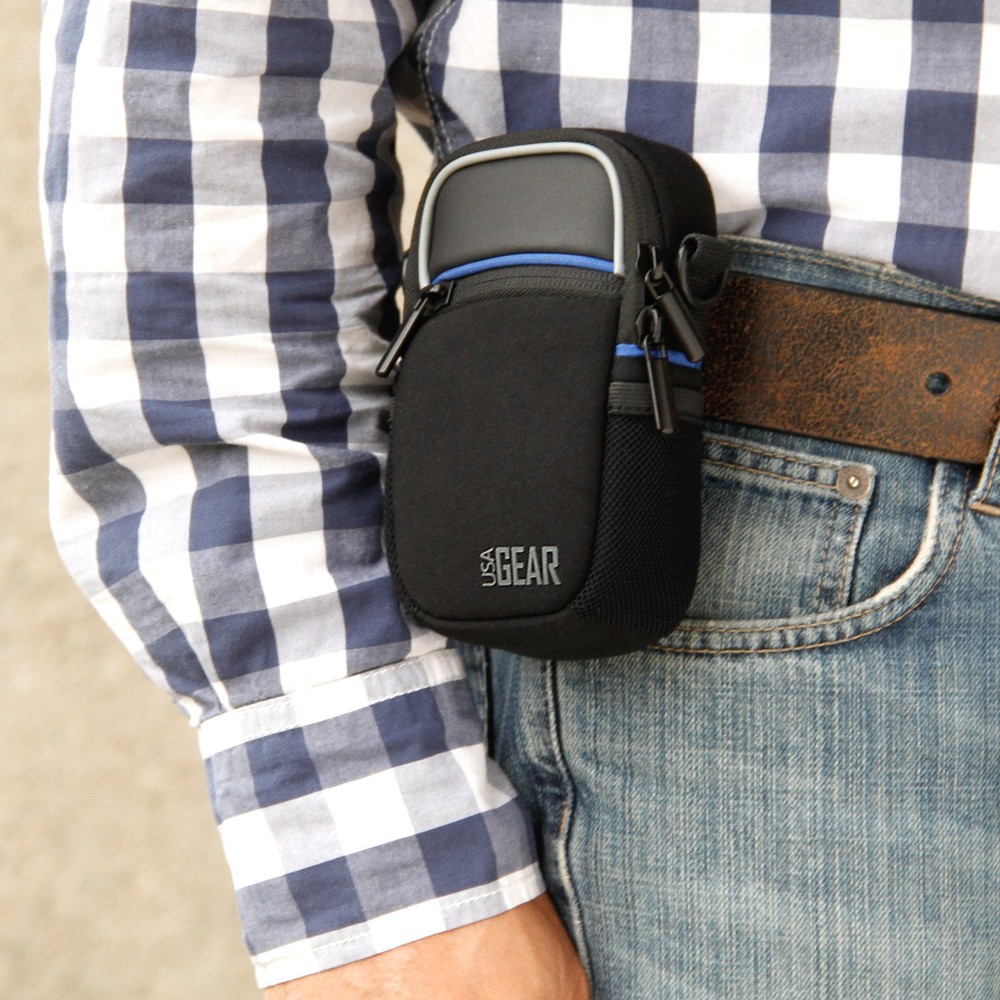 Compact Camera Bag with Waterproof Rain Cover , Belt Loop & Shoulder Strap Sling