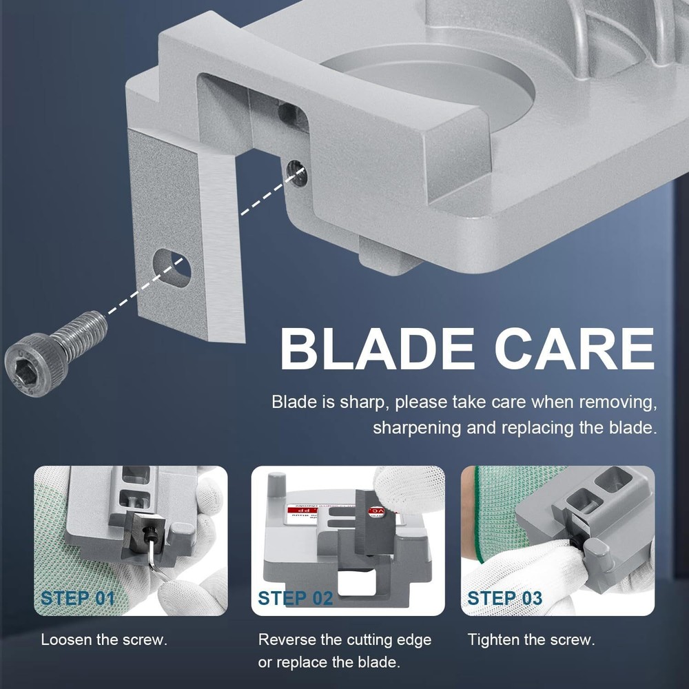 Deburring Tool for Plastic Pipe,Six Pipe Sizes for PVC Pipe Reamer w/Sharp Blade