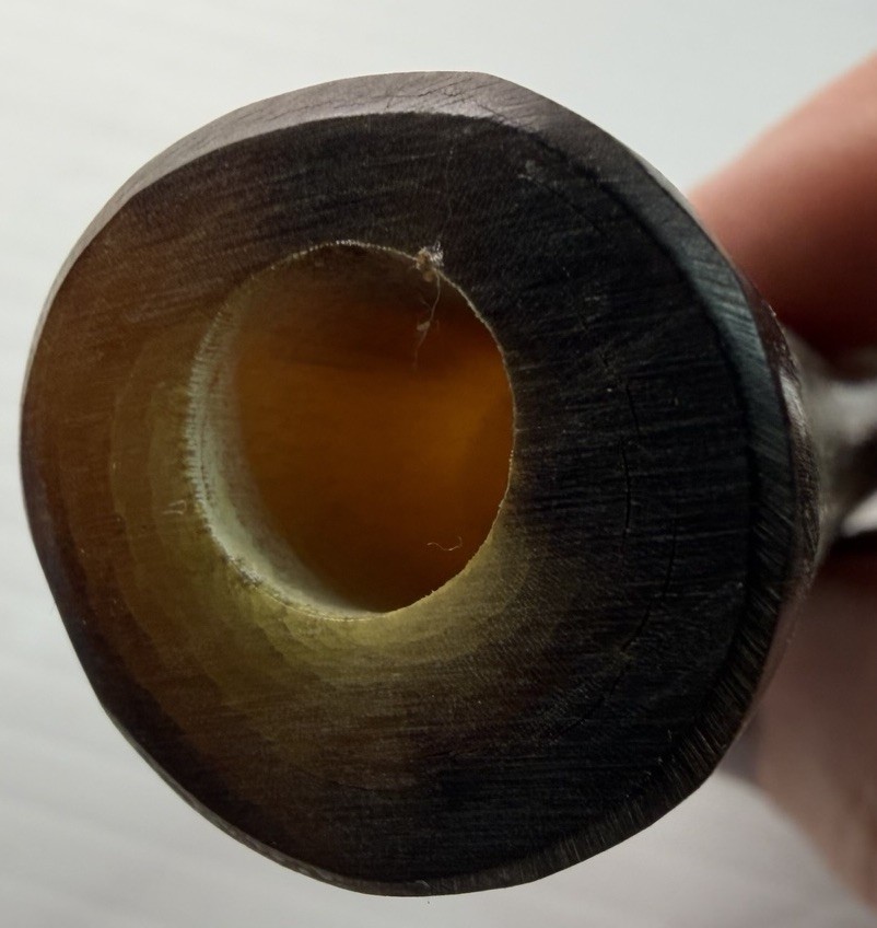 Handmade Powder Horn for Muzzleloader w/ Leather Strap & Cork SU-327