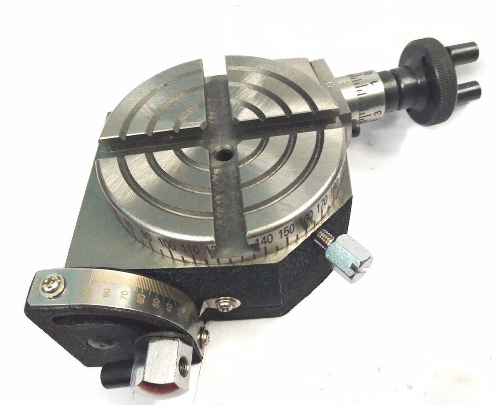 3" Inch 80mm Tilting Rotary Table Milling Indexing Machine Tool