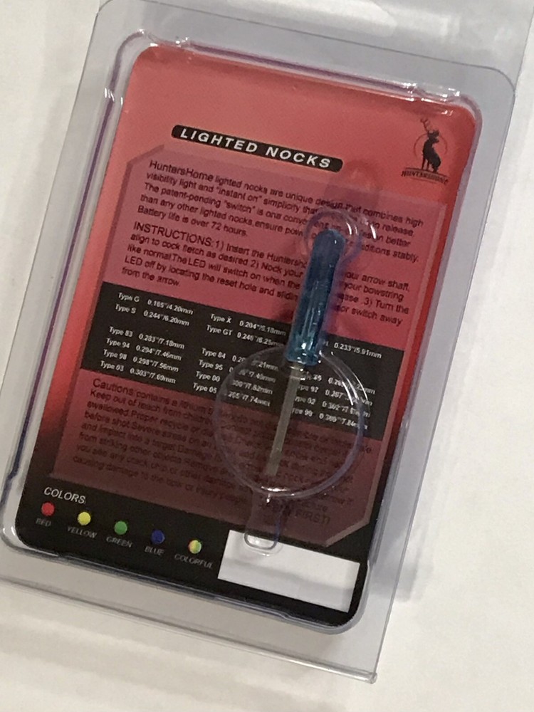 LIGHTED NOCKS; 3 Pack; Crossbow; High-Visibility LED