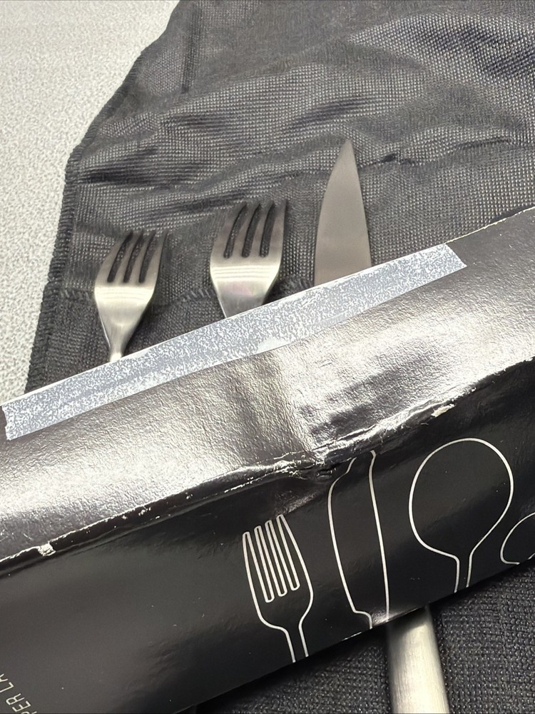 Mepra Oro Nero Ice 5-Pieces Flatware Set ( NEW OTHER )