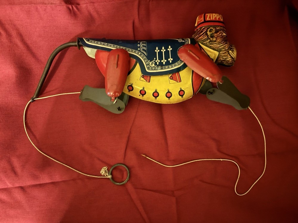 1930s Rare Marx Zippo Monkey/Pull String Climbing Monkey
