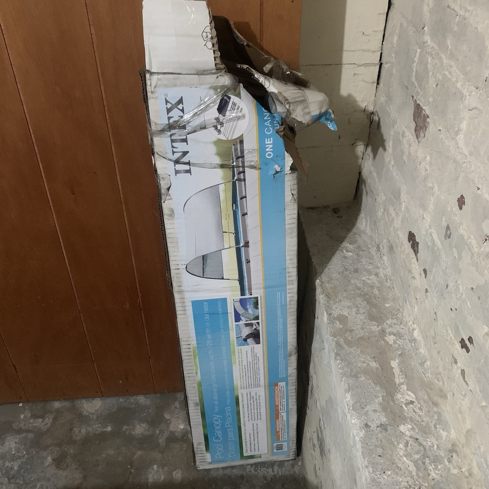 Intex Canopy for 9FT and Smaller Rectangular Above Ground Swimming Pool, Open