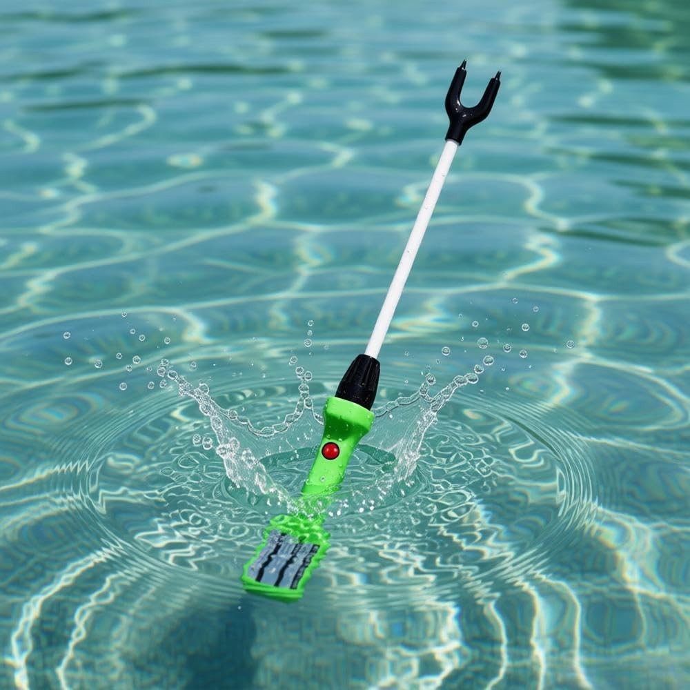 Cattle prod with LED Light, for self-Defense, Green
