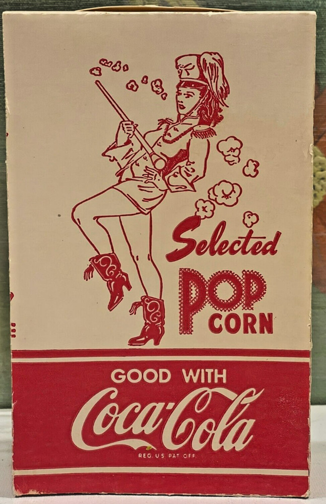 2045BK - Selected Pop Corn Box - Good with Coca Cola Logo & Majorette Graphics!