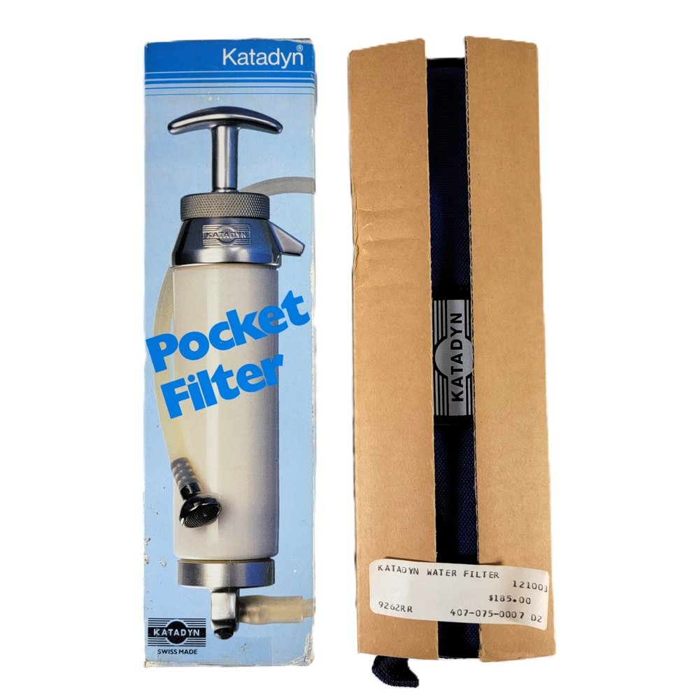 Katadyn Pocket Water Filter Backpacking New Open Box