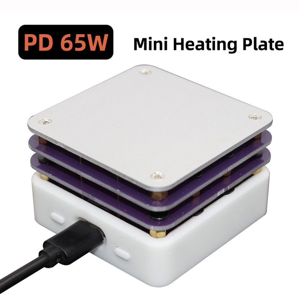 Mini Digital Heating Plate 65W PD Soldering Adjustable Constant Temperature Tool