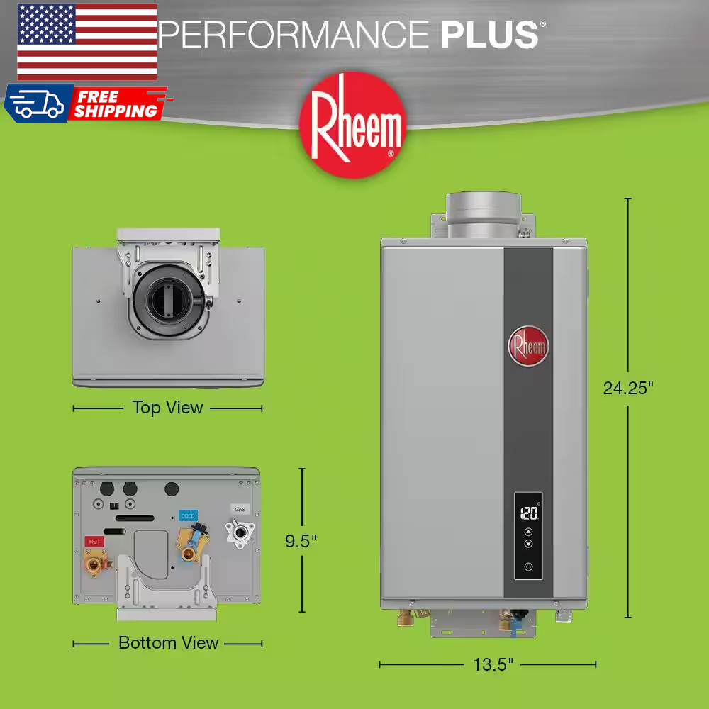 Performance plus 7.0 GPM Non-Condensing Indoor Natural Gas Tankless Water Heater