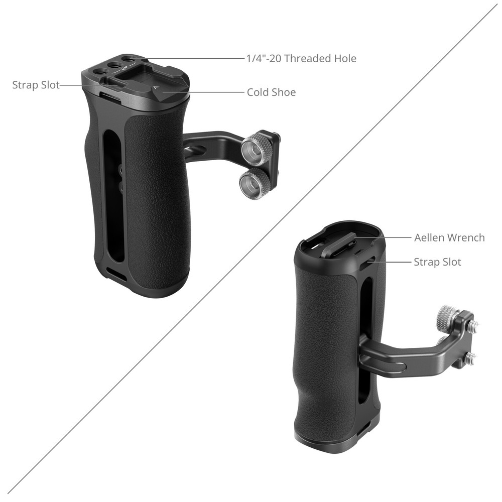 SmallRig Mini Side Handle with 1/4" -20 Screws for Camera Cage 4756