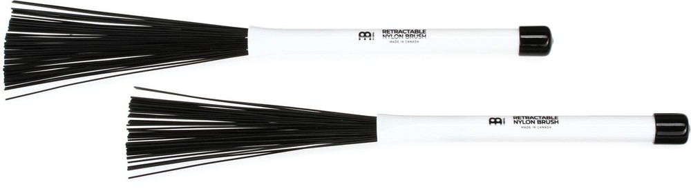 Meinl Stick & Brush Retractable Cajon Brushes (pair) (3-pack) Bundle