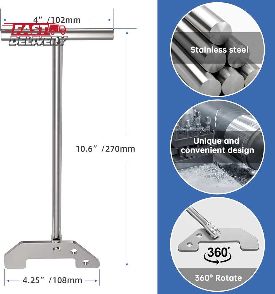 Woiron Garbage Disposer Unjamming Wrench,Silver Garbage Disposal Wrench Tool,Gar