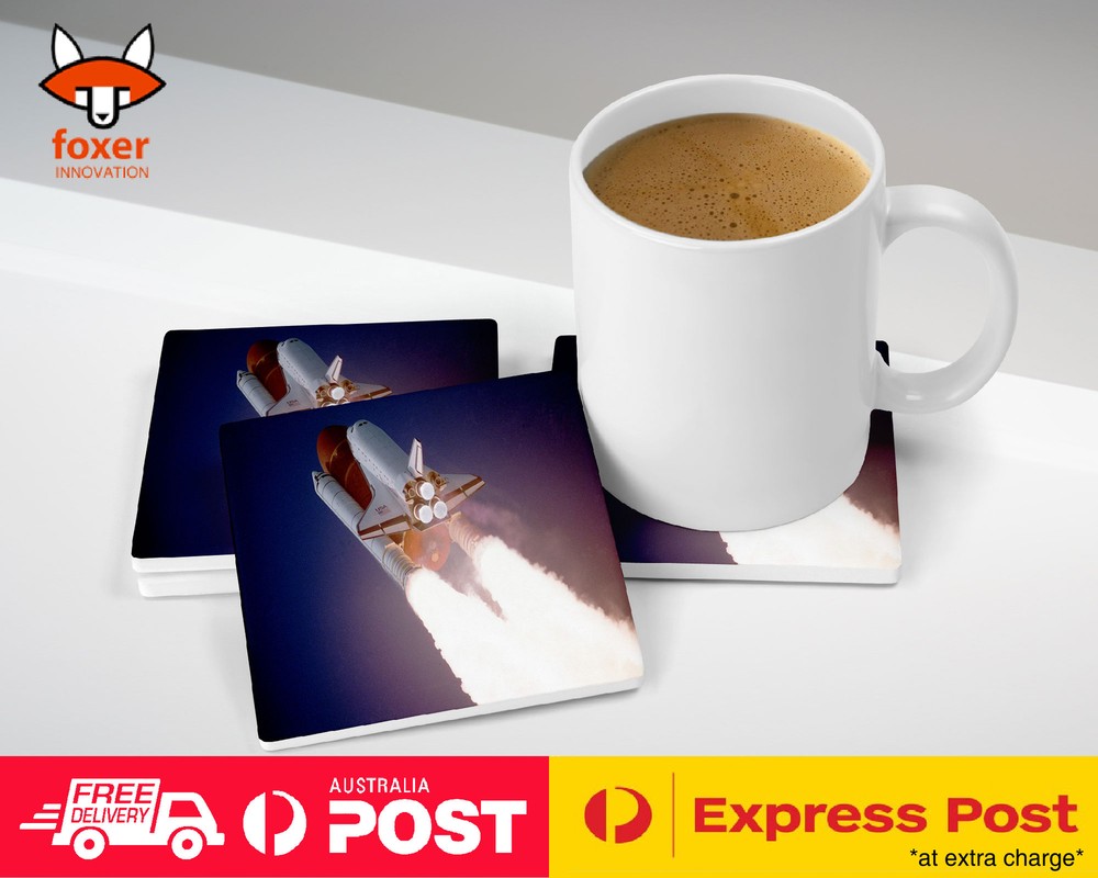 COASTER COFFEE DRINKING MAT|SPACE ROCKET LAUNCH